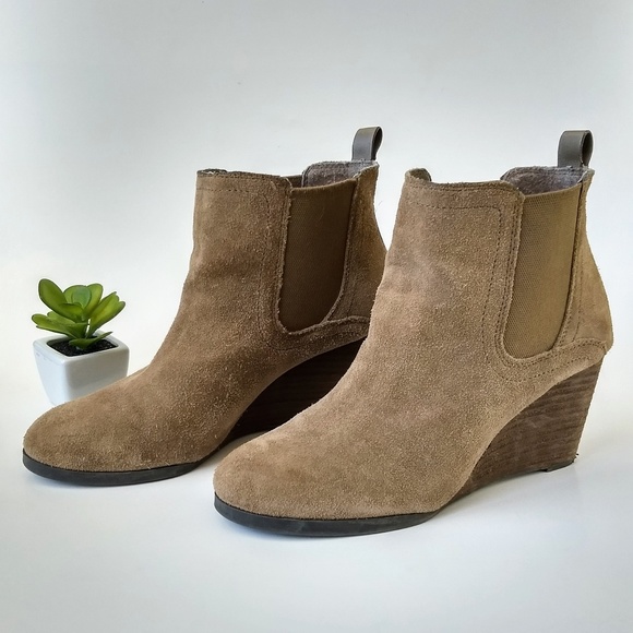 lucky brand wedge ankle boots